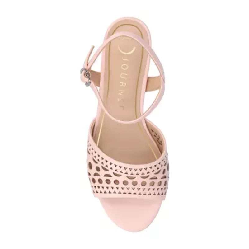 Journee Collection Womens Jessly Heeled Sandals
