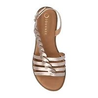 Journee Collection Womens Solay Flat Sandals