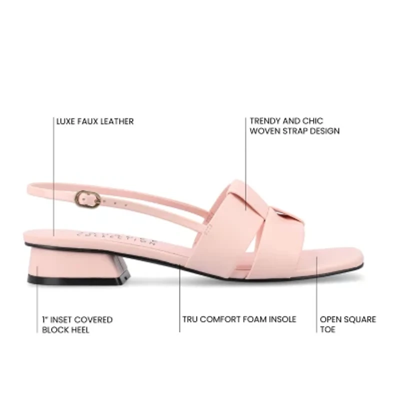 Journee Collection Womens Tabatha Heeled Sandals