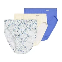 Jockey Womens Plus 3 Pack High Cut Panty 1485