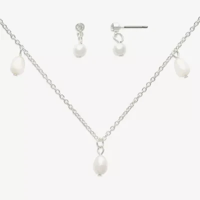 Mixit Womens Glass Hypoallergenic 2-pc. Jewelry Set