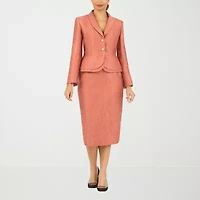 Giovanna Signature 2-pc. Brocade Skirt Suit-Plus