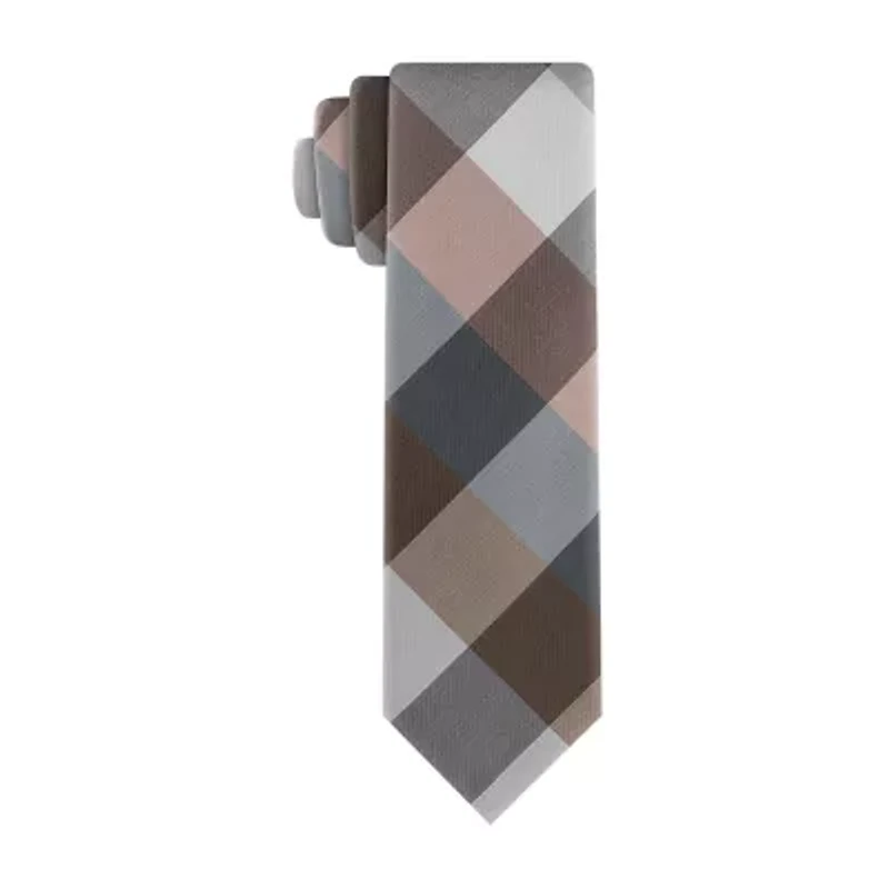 J. Ferrar Plaid Tie