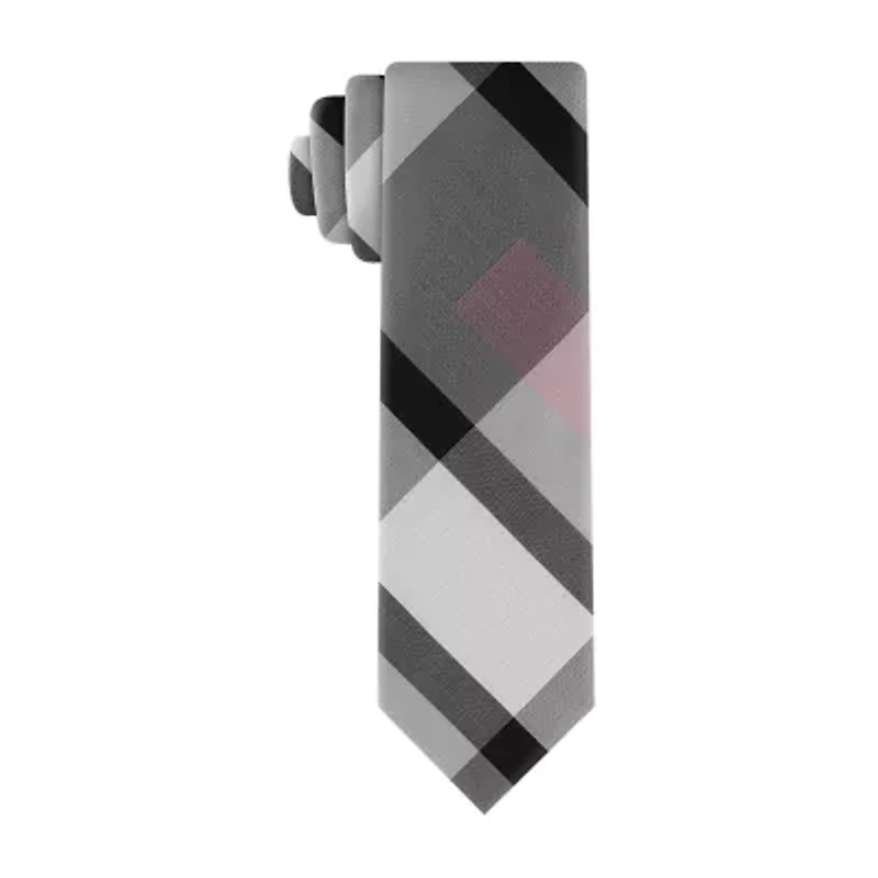 J. Ferrar Plaid Tie