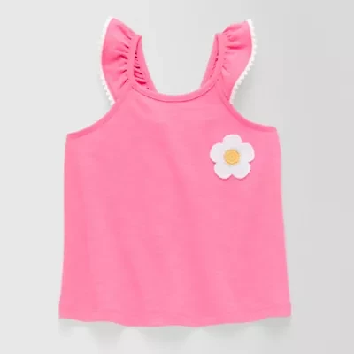 Okie Dokie Toddler & Little Girls Round Neck Tank Top