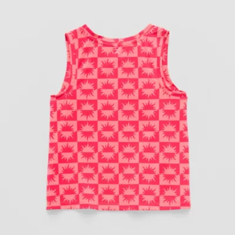 Xersion Performance Little & Big Kid Girls Crew Neck Sleeveless Active Tank Top