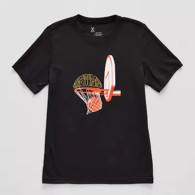 Xersion Performance Little & Big Kid Boys Crew Neck Short Sleeve Regular Fit Graphic T-Shirt