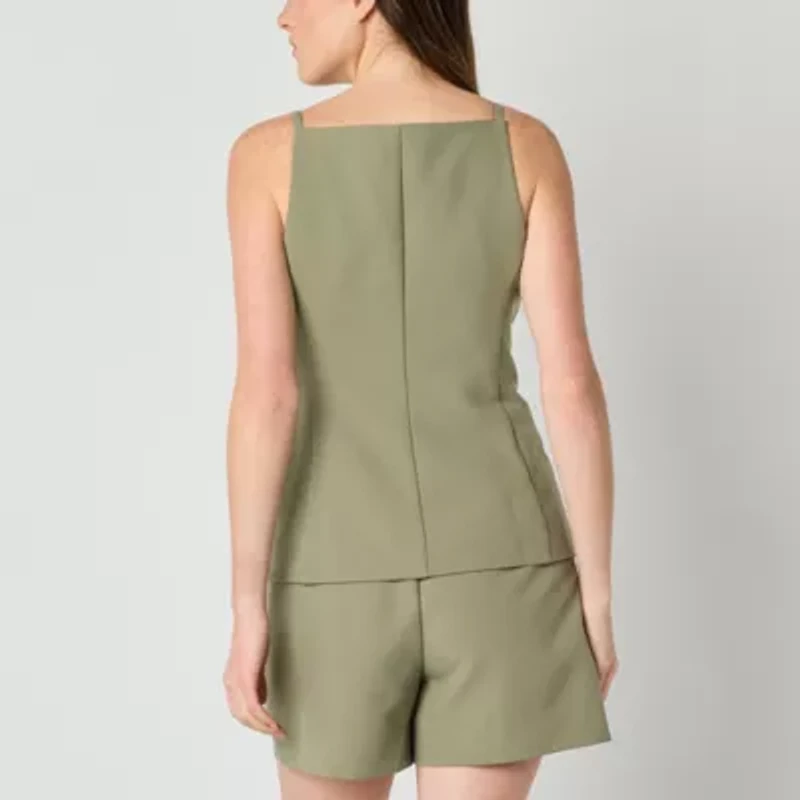 by&by Womens Square Neck Juniors Vest