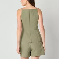 by&by Womens Square Neck Juniors Vest