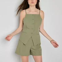 by&by Womens Square Neck Juniors Vest