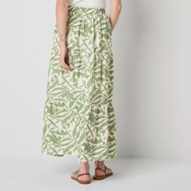 by&by Womens Mid Rise Maxi Skirt Juniors