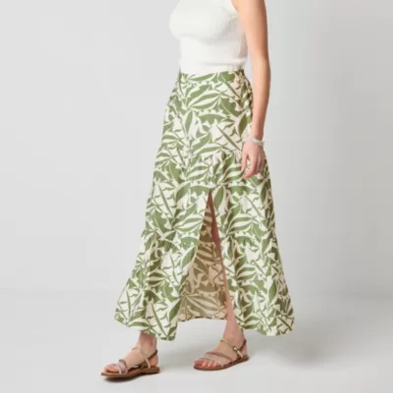 by&by Womens Mid Rise Maxi Skirt Juniors