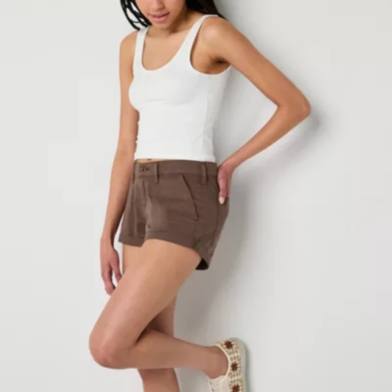 Arizona Juniors Womens Low Rise Shortie Short