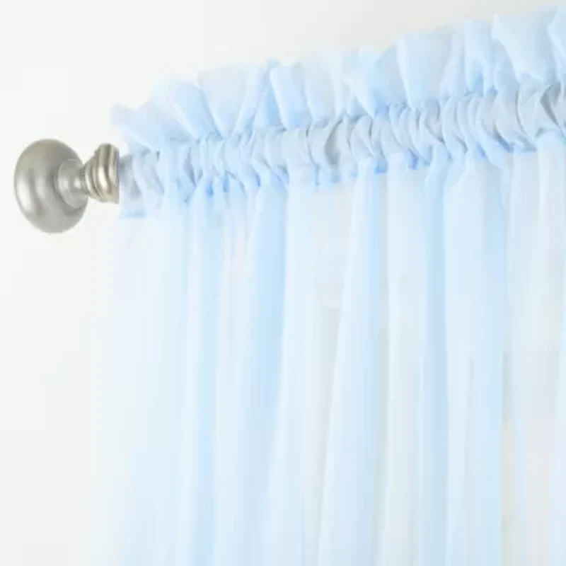 Liz Claiborne Lisette Rod Pocket Sheer Single Curtain Panel