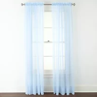 Liz Claiborne Lisette Rod Pocket Sheer Single Curtain Panel