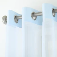 Liz Claiborne Lisette Grommet Top Sheer Single Curtain Panel