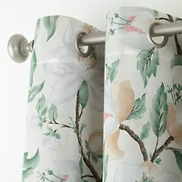 Broadhaven Geneva Print Grommet Top Blackout Single Curtain Panel