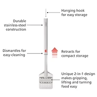 Joseph Joseph Grillout BBQ Turner and Tongs with Retractable Head