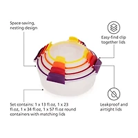 Joseph Joseph Nest Lock 8-pc. Round Food Storage Set