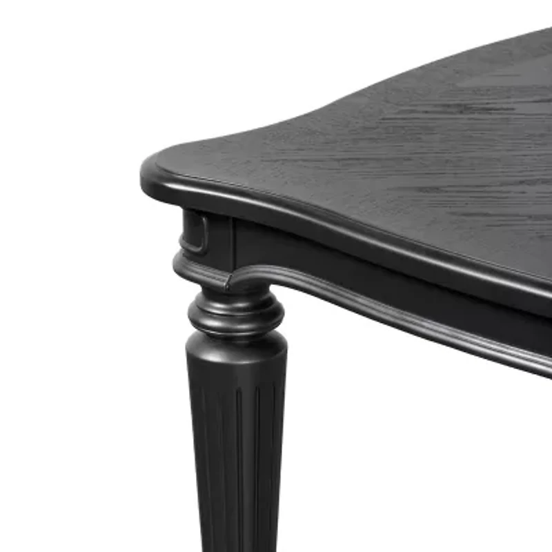 Melodi Parc Rectangular Wood-Top Dining Table