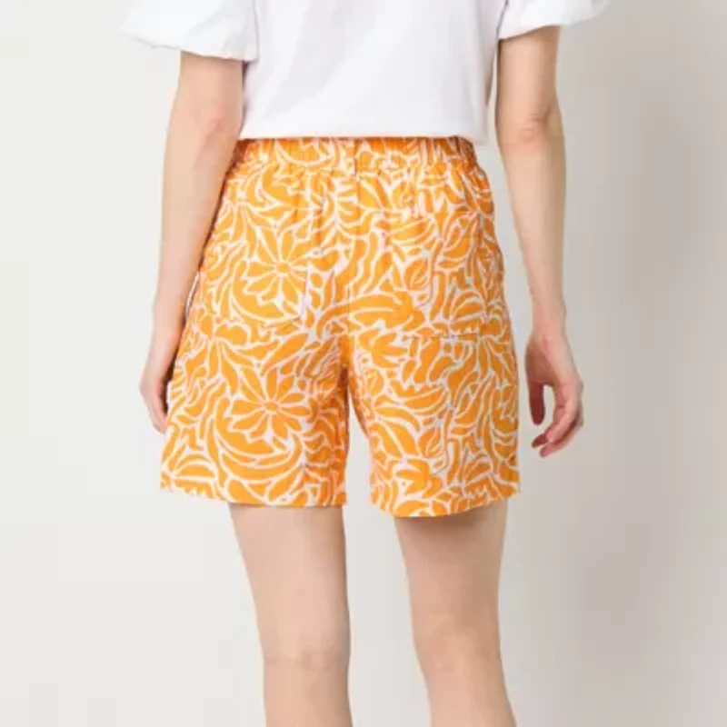 Liz Claiborne Womens Mid Rise Pull-On Short