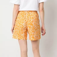Liz Claiborne Womens Mid Rise Pull-On Short