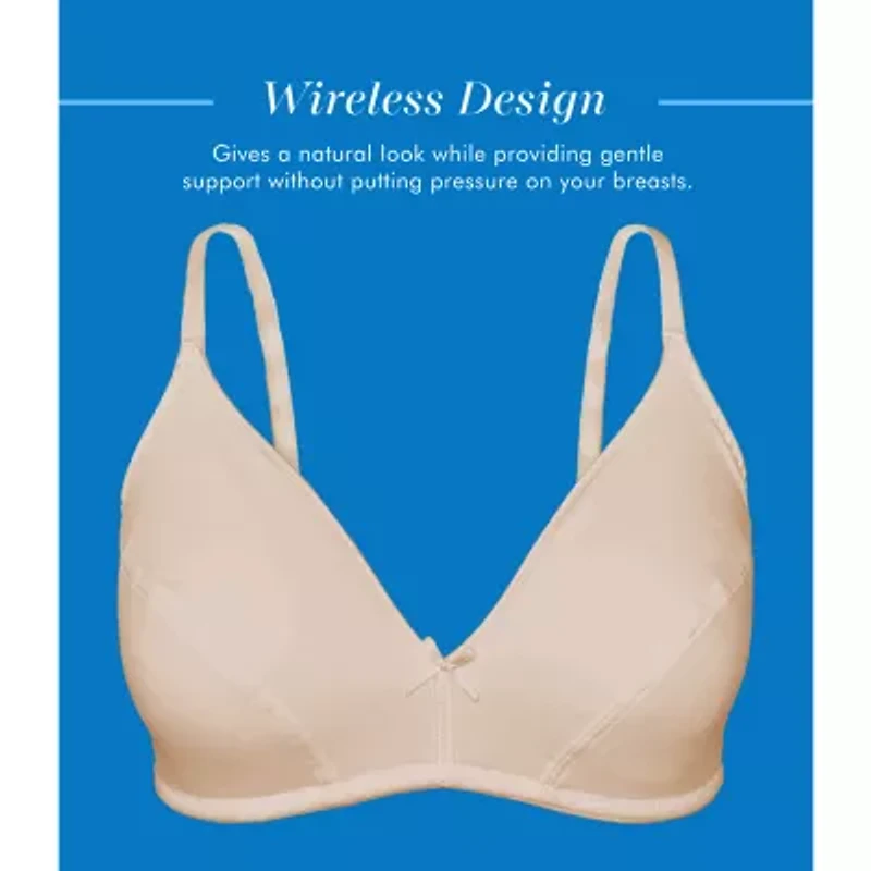 Bestform Cotton Wireless Bra with Lightly Lined Cups 2pk- 5006255