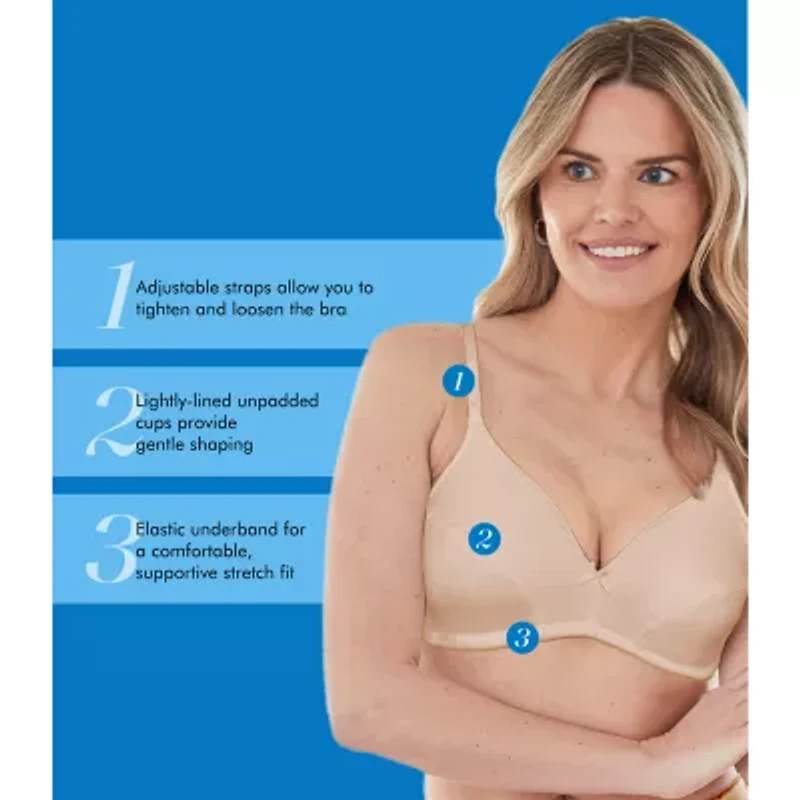 Bestform Cotton Wireless Bra with Lightly Lined Cups 2pk- 5006255