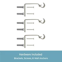 Kenney Mercer Ball 3/4 Adjustable Curtain Rod