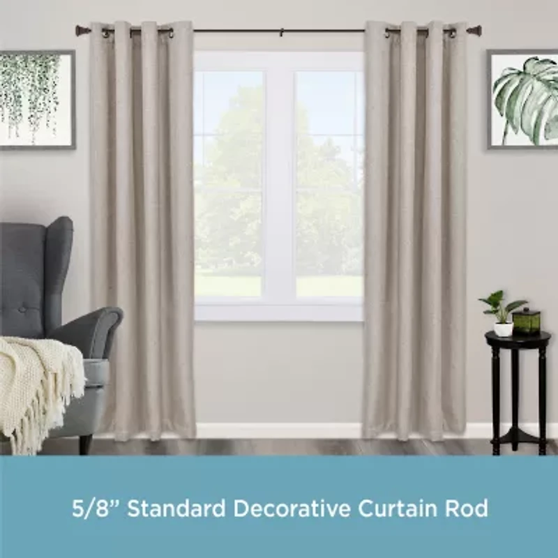 Kenney Seville Square 5/8 Adjustable Curtain Rod