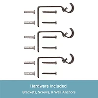 Kenney Seville Square 5/8 Adjustable Curtain Rod