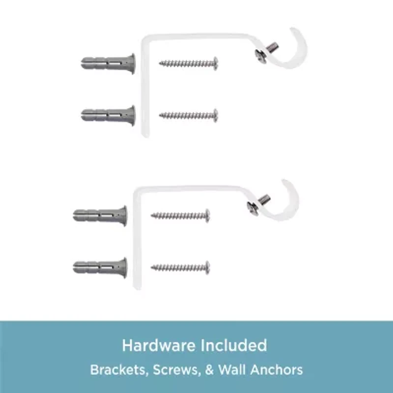 Kenney Davenport Petite Ball 1/2 Adjustable Curtain Rod