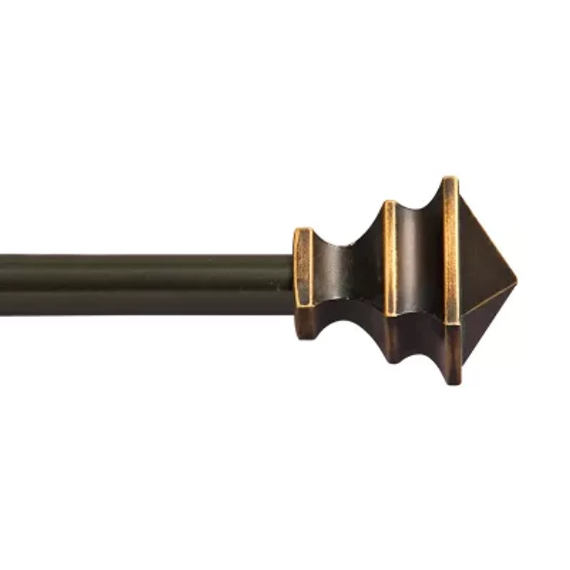 Kenney Arts & Crafts Petite Square 1/2 Adjustable Curtain Rod