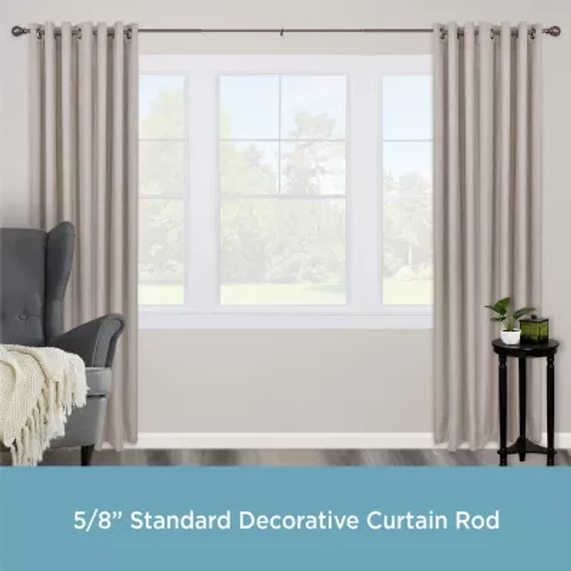 Kenney Mae Ball 5/8 Adjustable Curtain Rod