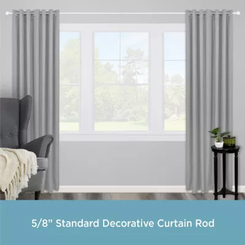 Kenney Mae Ball 5/8 Adjustable Curtain Rod