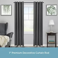 Kenney Weaver Premium Decorative Window Curtain Rod 1 Adjustable