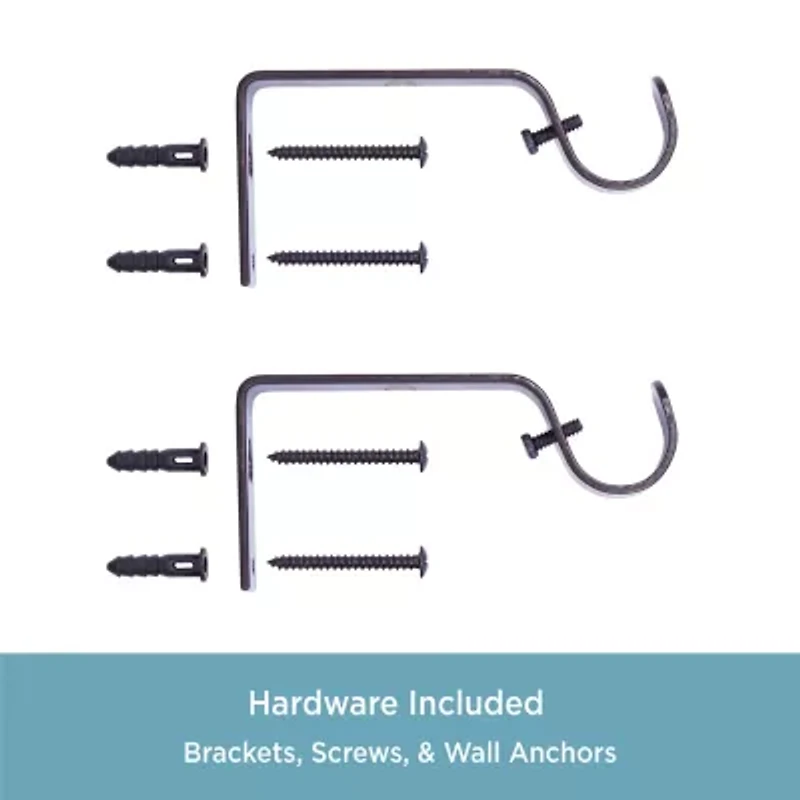 Kenney Weaver Premium Decorative Window Curtain Rod 1 Adjustable