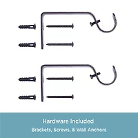 Kenney Weaver Premium Decorative Window Curtain Rod 1 Adjustable