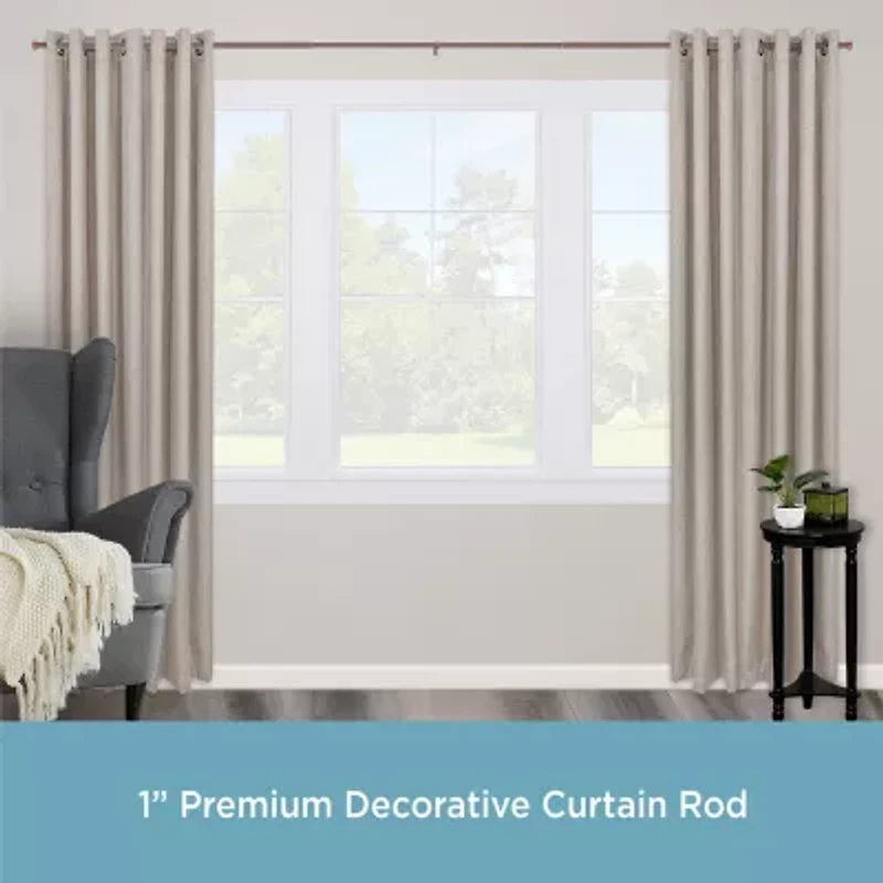 Kenney Weaver Premium Decorative Window Curtain Rod 1 Adjustable