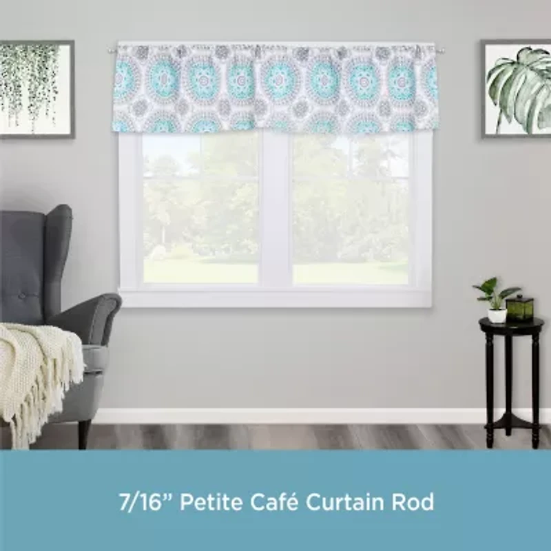 Kenney Ashby Petite Cafe Decorative 7/16 Adjustable Curtain Rod