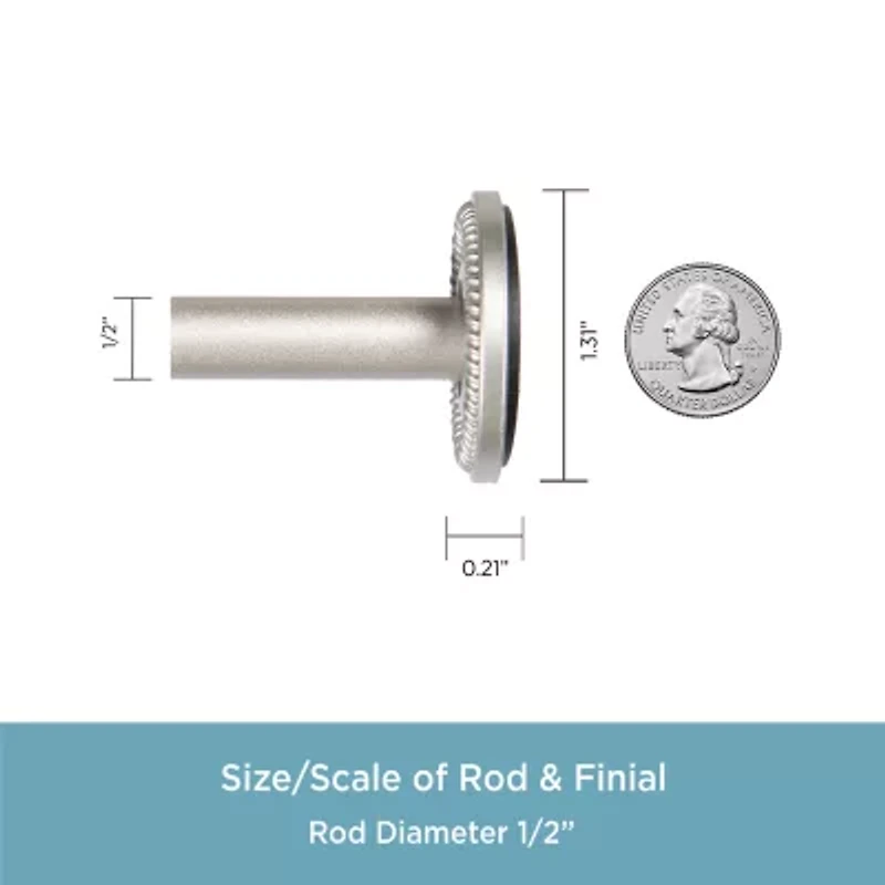 Kenney Sanford 1/2 IN Tension Curtain Rod