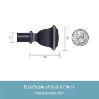 Kenney Easton 1/2 IN Adjustable Curtain Rod