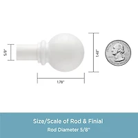 Kenney Chelsea 5/8 Adjustable Curtain Rod