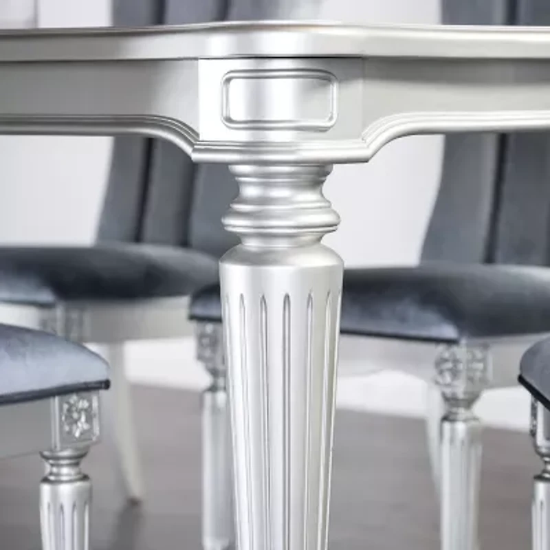 Melodi Parc Rectangular Wood-Top Dining Table