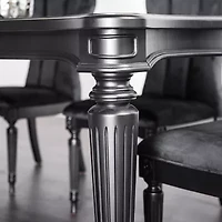 Melodi Parc Rectangular Wood-Top Dining Table