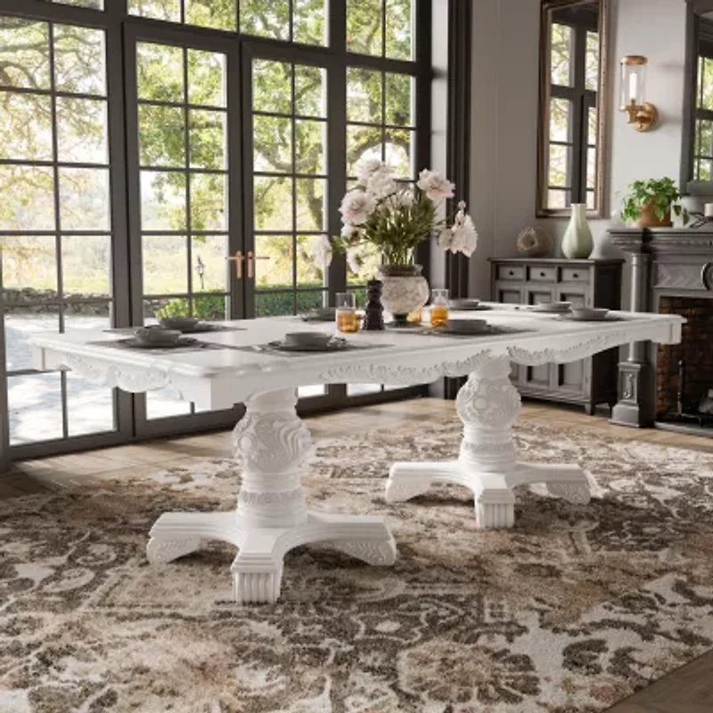 San Rose Rectangular Wood-Top Dining Table