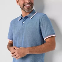 St. John's Bay Essential Oxford Mens Slim Fit Short Sleeve Polo Shirt