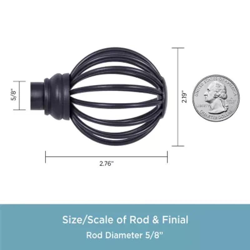 Kenney Jax 5/8 IN Adjustable Curtain Rod