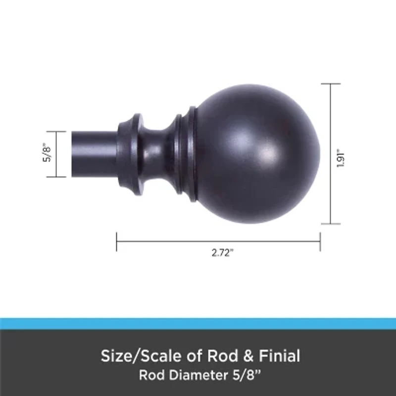 Kenney Carlin 5/8 Adjustable Curtain Rod