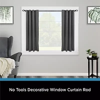 Kenney Tate 5/8 IN Adjustable Curtain Rod